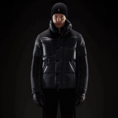 モンクレールメンズパッチモダンダックダウンパディングc01245ブラック