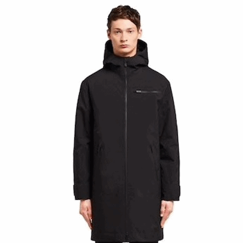 プラダメンズカジュアルダウンジャケットa08672(ブラック/グレー)