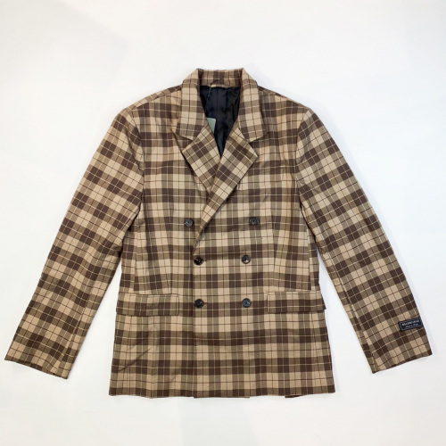 バレンシアガメンズウールスーツジャケットl0391ブラウン