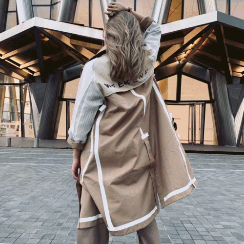 バーバリーレディースヴィンテージコットン両面コートr01687ベージュ