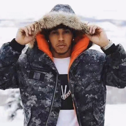 カナダグースメンズパッチカジュアルダックダウンジャケットn0870.ブルー