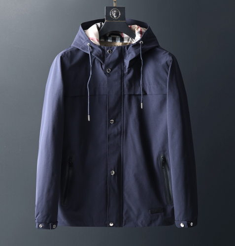 バーバリーメンズカジュアルウィンドブレーカージャケットr01709ネイビー