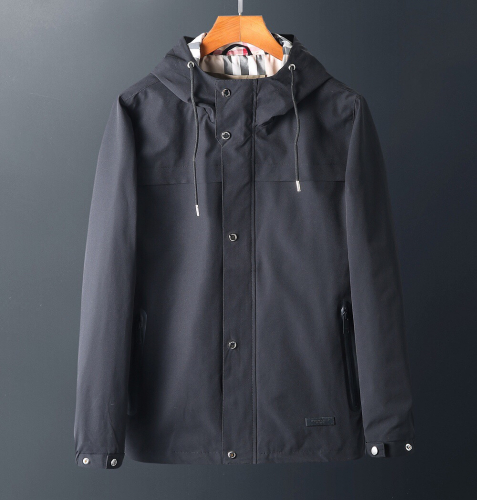 バーバリーメンズカジュアルウィンドブレーカージャケットr01710ブラック