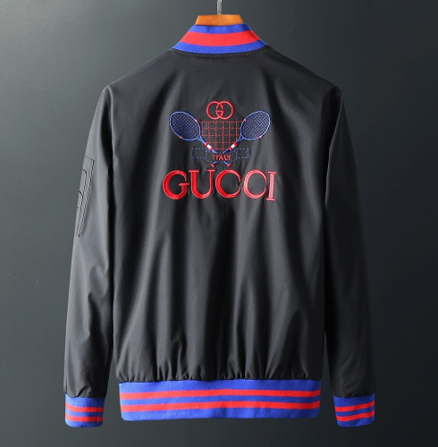 グッチメンズカジュアルウィンドブレーカージャケットc01858.ブラック