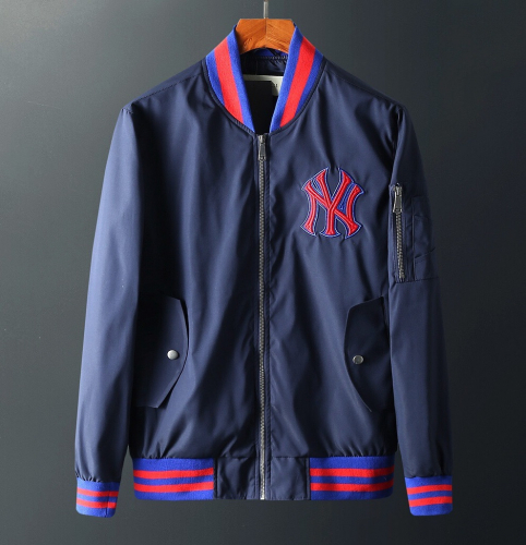 グッチメンズカジュアルウィンドブレーカージャケットc01859.ネイビー