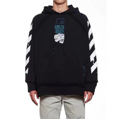 オフホワイトメンズオーバーサイズフーディf0282ブラック
