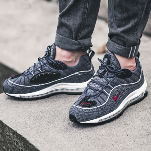 98924462ナイキエアマックス98グレークッションランニングシューズ924462,S0028.,グレー