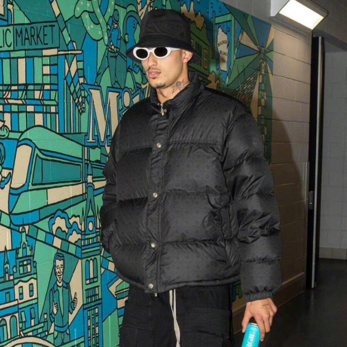 クロムハーツメンズカジュアルダックダウンパディングr0095ブラック