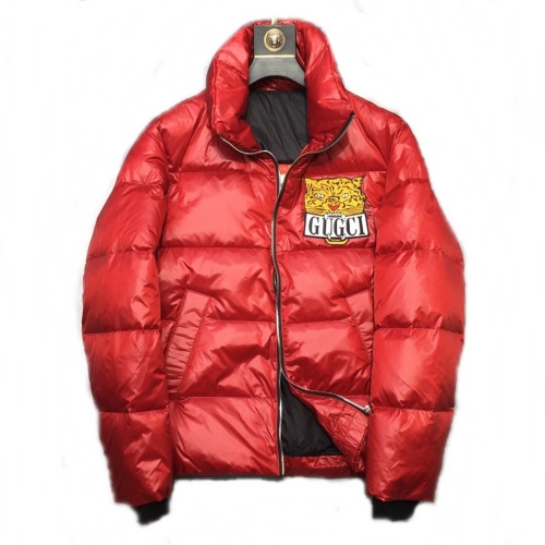 グッチグッチメンズタイガーカジュアルダックダウンパディングc01863レッド