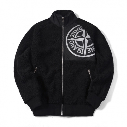 ストーンアイランドメンズカジュアルフランネルジャケットo0100ブラック