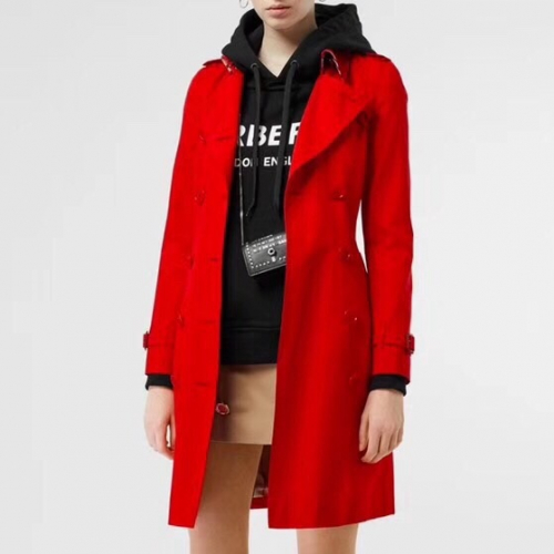 バーバリーレディースヴィンテージコットントレンチコートr01763.レッド