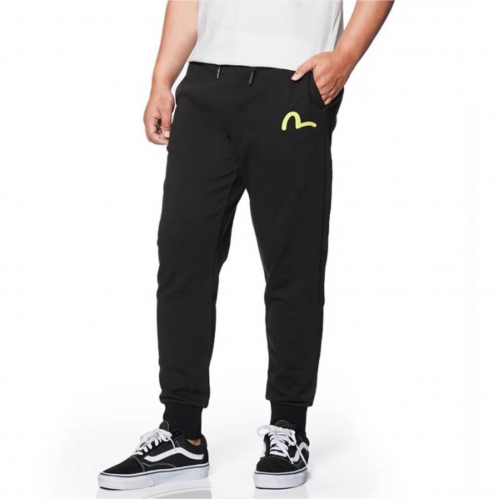 エヴィスメンズ刺繍カモメカジュアルトレーニングパンツi26