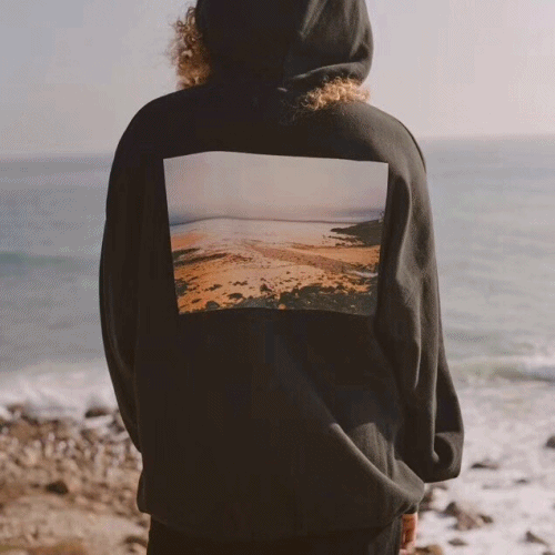 フィアオブゴッドメンズオーバーサイズコットンフーディa0077ブラック