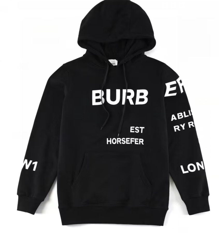 バーバリー2012バーバリーメンズカジュアルコットンフーディr0880ブラック