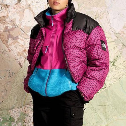 ザノースフェイスメンズダックダウンパディングパーカーr0127パープル