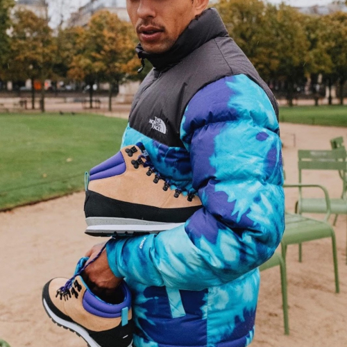 ザノースフェイスメンズダックダウンパディングパーカーr0129ブルー