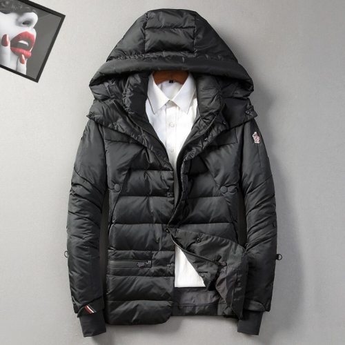 モンクレールモンクレールメンズパッチモダンダックダウンパディングc01305ブラック