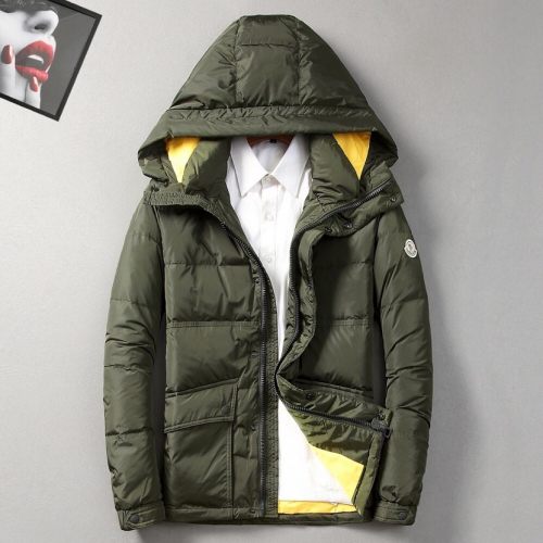 モンクレールモンクレールメンズパッチモダンダックダウンパディングc01306グリーン