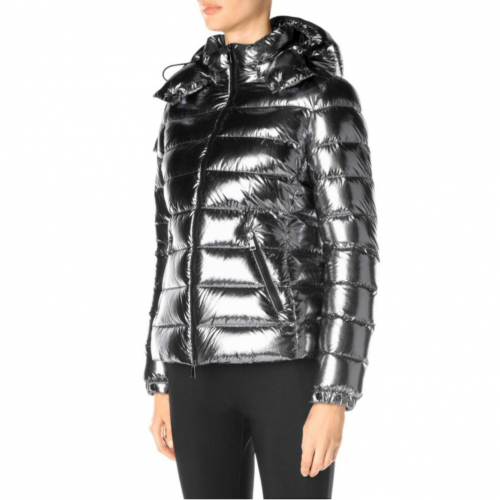 モンクレールモンクレールレディースパッチモダンダックダウンパディングc01310シルバー