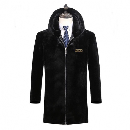 グッチグッチメンズビジネスミンクコートc01943ブラック