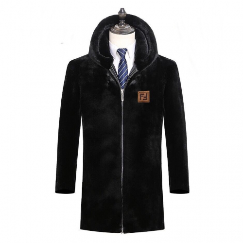ェンディメンズビジネスミンクコートn0502ブラック