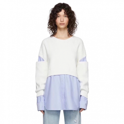 アレクサンダーワンレディーストレンディセーターw0053ホワイト