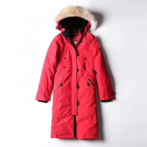 カナダグースカナダグースレディースパッチカジュアルダックダウンパディングn0267.レッド