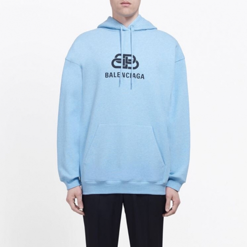 バレンシアガバレンシアガメンズオーバーサイズコットンフーディl0438スカイブルー
