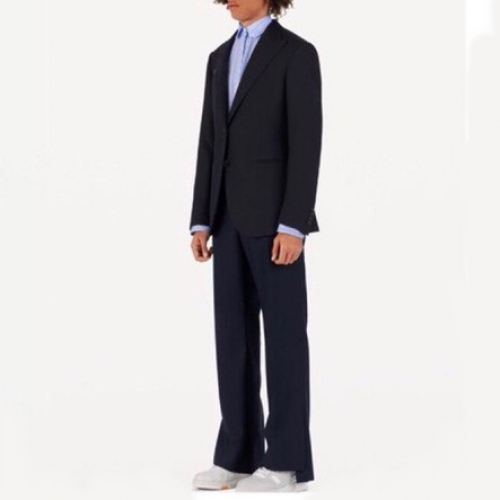 ルイヴィトン&ルイヴィトンメンズウールスーツジャケット&u01535.ネイビー