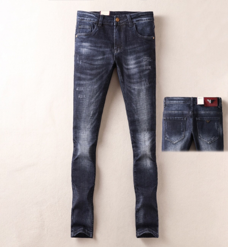 アルマーニアルマーニメンズビジネスクラシックデニムジーンズm0551ブルー