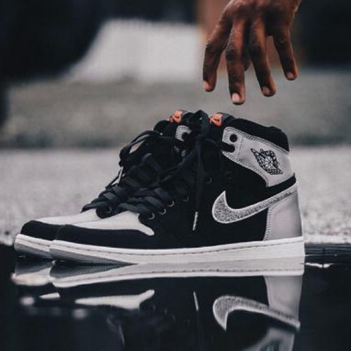 1ジョーダン1ナイキメンズランニングシューズ,S0178,,ブラック+グレー