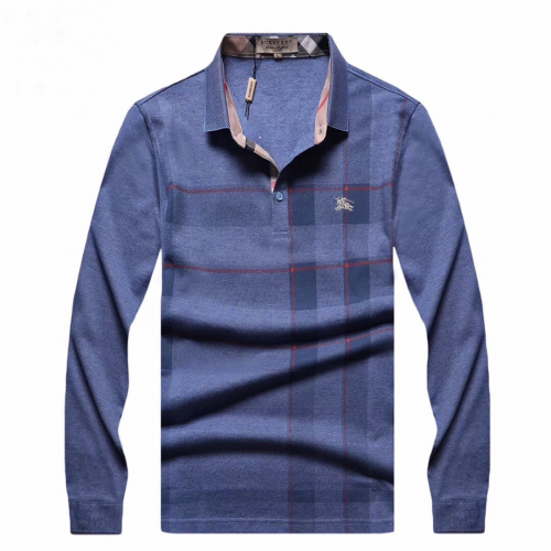 バーバリーバーバリーメンズカジュアルコットンポロスウェットシャツr01907ブルー