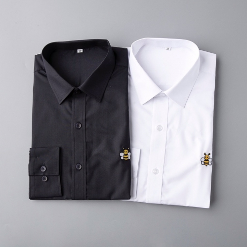 ディオールディオールメンズクラシックコットンシャツo05042(ブラック/ホワイト)