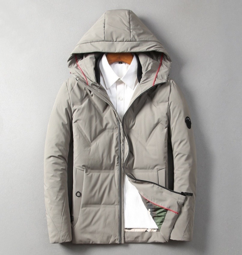 モンクレールモンクレールメンズパッチモダンダックダウンパディングc01343グレー