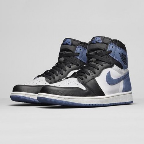 1ジョーダン1ナイキメンズランニングシューズ,S0205,,ホワイトブラック(ブルー)