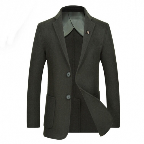エルメスメンズビジネスカシミヤスーツジャケットr0362グリーン