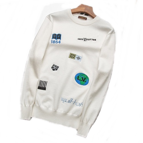ルイヴィトン-ルイヴィトンメンズクルーネックウールセーターu01550ホワイト