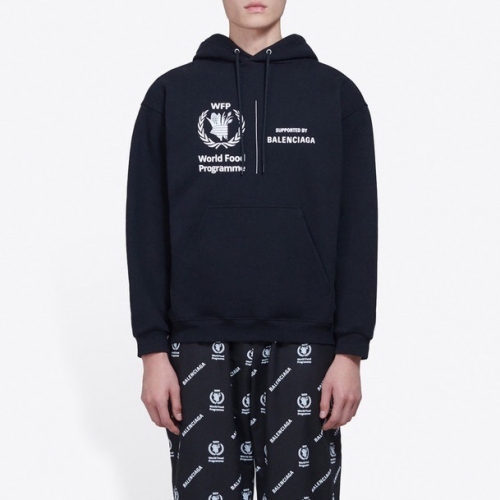 バレンシアガバレンシアガメンズオーバーサイズコットンフーディl0120ブラック