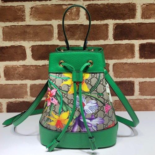 グッチオフィディアシュプリームレディースバケットバッグ550621,B0922,26,グリーン