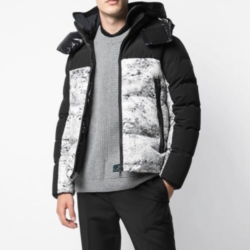 モンクレールモンクレールメンズパッチモダンダックダウンパディングc01351ブラック