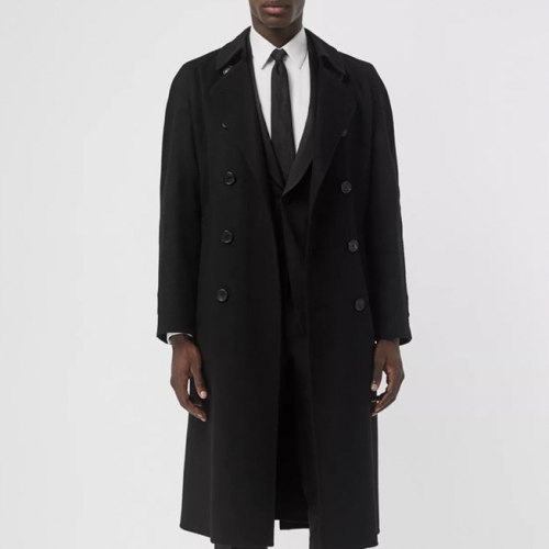 バーバリーバーバリーメンズビジネスカシミヤコートr01944ブラック