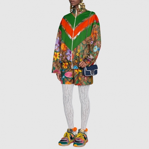 グッチグッチレディーストレンディフラワーショートパンツc02013ブラウン