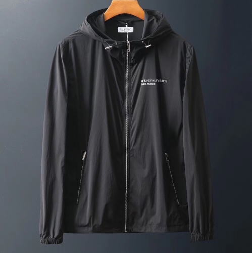 ヴァレンティノヴァレンティノメンズモダンカジュアルウィンドブレーカージャケットl0310.ブラック