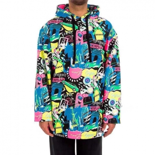 バレンシアガバレンシアガメンズオーバーサイズコットンフーディl0458ブルー