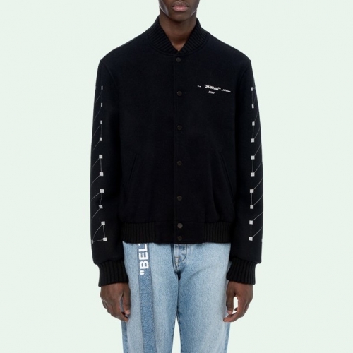 オフホワイトメンズカジュアルウールジャケットf0319ブラック