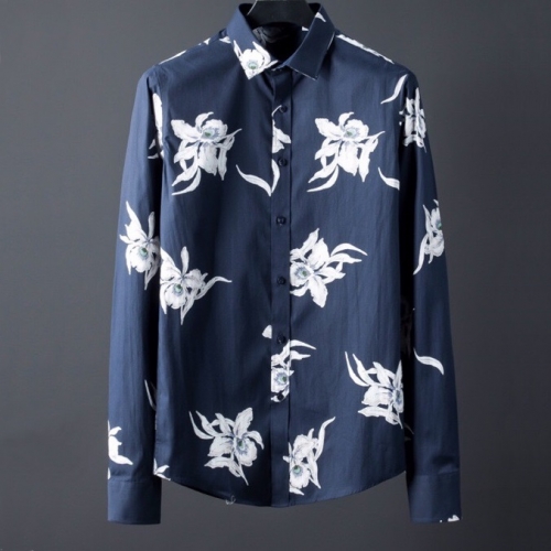 ディオールディオールメンズクラシックコットンシャツo0515ブルー