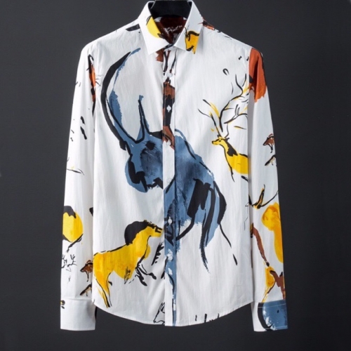 ルイヴィトンルイヴィトンメンズトレンディカジュアルコットンシャツu01572ホワイト