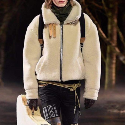 アミリ-アミリメンズカジュアルキャメル-ヘアジャケットm0073