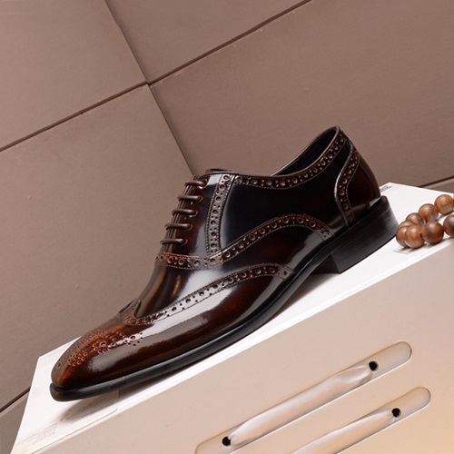 ルイヴィトンメンズレザーオックスフォードシューズS0458ブラウン