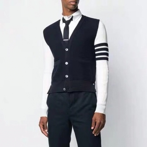 トムブラウントムブラウンメンズクラシックネックウールカーディガンm0488ブラック